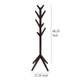 Margo Coat Rack 8 Hooks and Tree Inspired Design Brown Solid wood