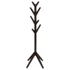 Margo Coat Rack 8 Hooks and Tree Inspired Design Brown Solid wood