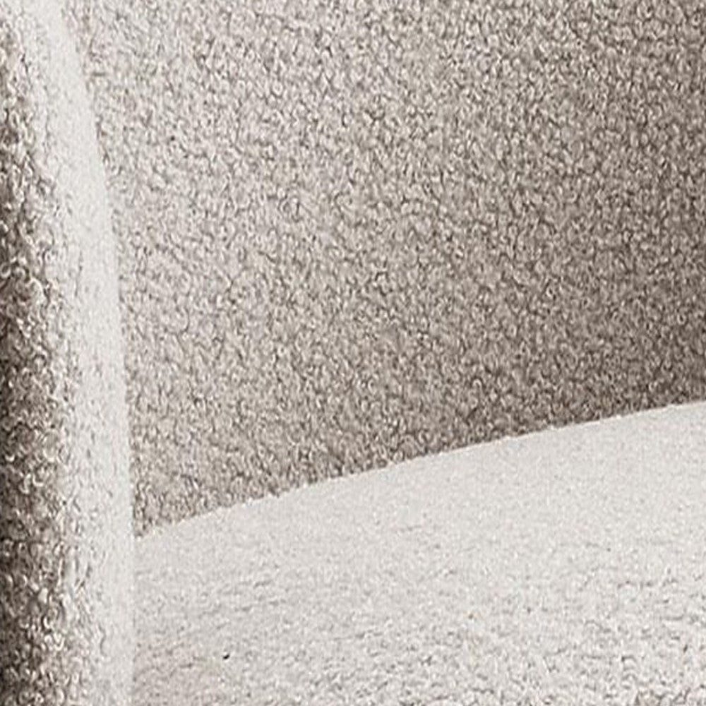 Perry Accent Rocking Chair Modern Walnut Brown Bentwood Beige Boucle