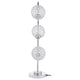 Berly Table Lamp with Crystal Balls and Touch Button Silver Metal BM329186