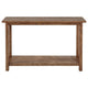 Ayne Console Table 1 Shelf Distressed Brown Wood Frame 47 Inch