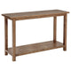 Ayne Console Table 1 Shelf Distressed Brown Wood Frame 47 Inch