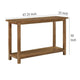 Ayne Console Table 1 Shelf Distressed Brown Wood Frame 47 Inch