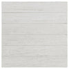 Ayne Side End Table 1 Bottom Shelf White Wood Frame Square 20 Inch