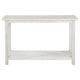 Ayne Console Table 1 Bottom Shelf Distressed White Wood 47 Inch