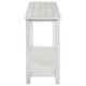 Ayne Console Table 1 Bottom Shelf Distressed White Wood 47 Inch