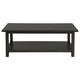 Ayne Coffee Table 1 Bottom Shelf Classic Black Wood Frame 47 Inch