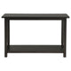 Ayne Console Table 1 Bottom Shelf Classic Black Wood Frame 47 Inch