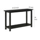 Ayne Console Table 1 Bottom Shelf Classic Black Wood Frame 47 Inch