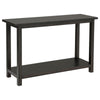 Ayne Console Table 1 Bottom Shelf Classic Black Wood Frame 47 Inch