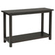 Ayne Console Table 1 Bottom Shelf Classic Black Wood Frame 47 Inch