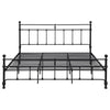 Nevy King Size Bed Classic Intricate Detailed Black Metal Open Frame
