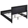 Dex 4 Piece Twin Bedroom Set Black Gold Accents LED Headboard