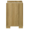 Hyle Nightstand 2 Drawers 24 Inch Modern Natural Brown and White BM329248