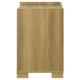 Hyle Nightstand 2 Drawers 24 Inch Modern Natural Brown and White BM329248