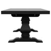 Som Dining Table with Plank-Style Extendable 94-126 Inch Top Black BM329270
