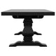 Som Dining Table with Plank-Style Extendable 94-126 Inch Top Black BM329270