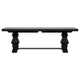 Som Dining Table with Plank-Style Extendable 94-126 Inch Top Black BM329270