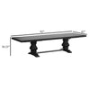 Som Dining Table with Plank-Style Extendable 94-126 Inch Top Black BM329270