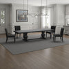 Som Dining Table with Plank-Style Extendable 94-126 Inch Top, Black