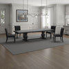 Som Dining Table with Plank-Style Extendable 94-126 Inch Top, Black