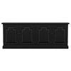Som Dining Sideboard Buffet 4 Carved Doors Classic Black Pine Wood BM329273