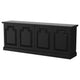 Som Dining Sideboard Buffet 4 Carved Doors Classic Black Pine Wood BM329273