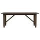 Andy Dining Table Removable Leaf Rectangular Brown Wood 76-94 Inch BM329281