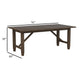Andy Dining Table Removable Leaf Rectangular Brown Wood 76-94 Inch BM329281