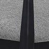 Exis Dining Armchair Set of 2 Modern Gray Fabric Sleek Black Metal BM329290