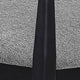 Exis Dining Armchair Set of 2 Modern Gray Fabric Sleek Black Metal BM329290