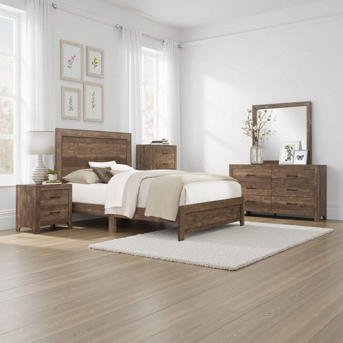 Bo 4 Piece Bedroom Set | Queen Size | Brown