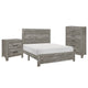 Eb 3 Piece Bedroom Set | Full Size | Farmhouse Style | Gray Black BM329297