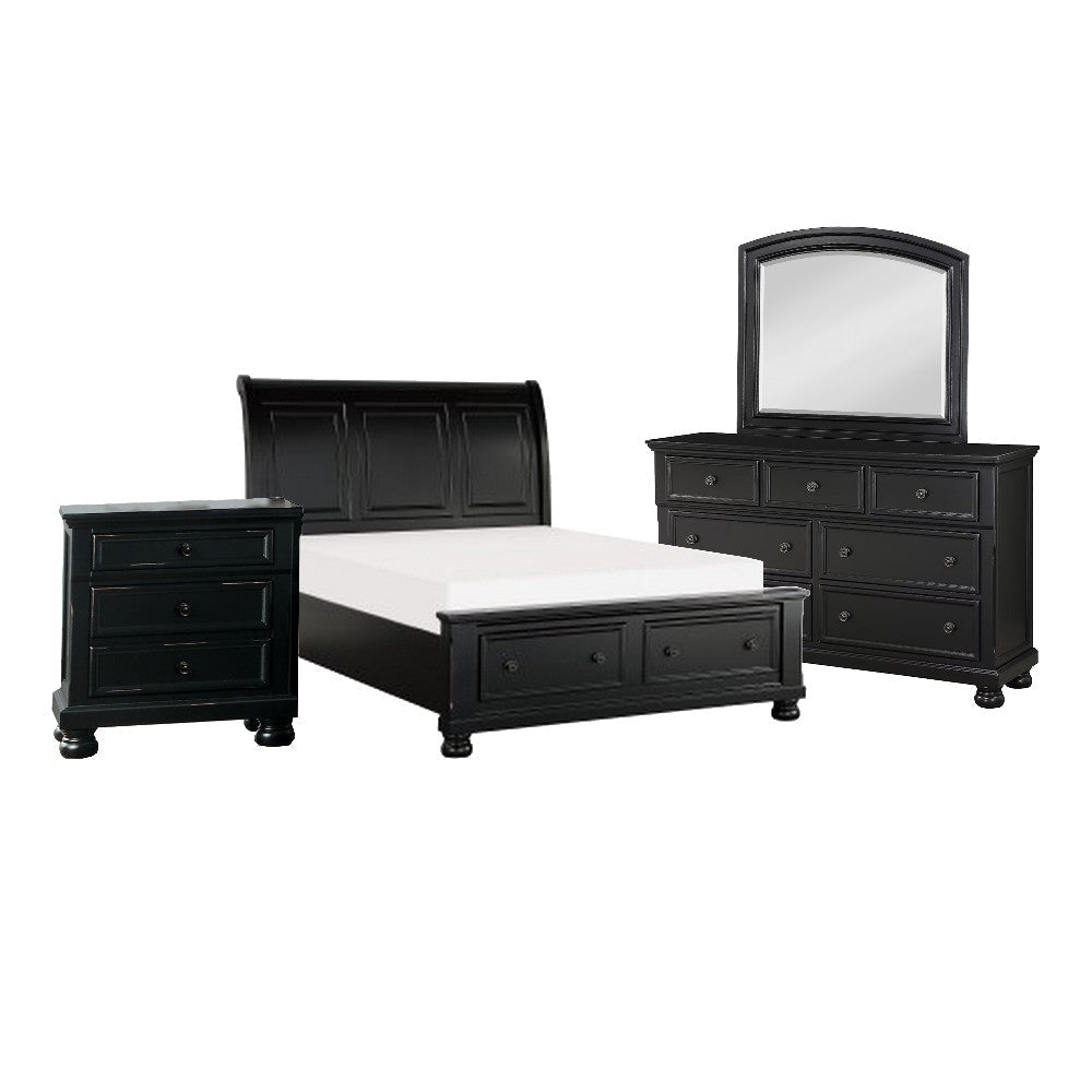 Ben 4 Piece Bedroom Set | Queen Size | Transitional | Black Bronze BM329300