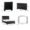 Ben 4 Piece Bedroom Set | Queen Size | Transitional | Black Bronze BM329300