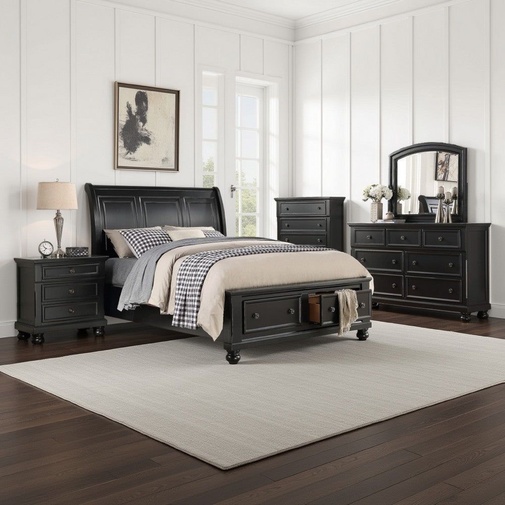 Ben 4 Piece Bedroom Set | Queen Size | Transitional | Black Bronze