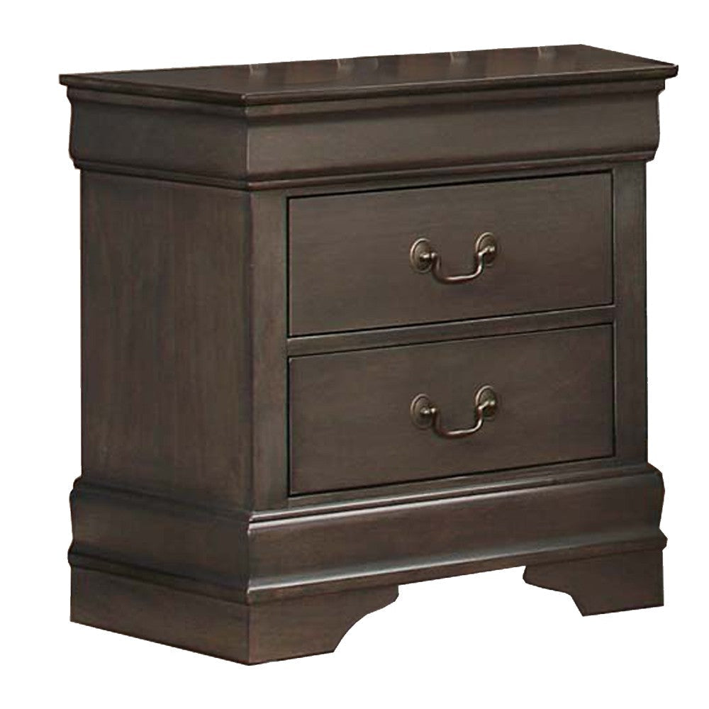 Ve 4 Piece Bedroom Set | Queen Size | Transitional | Stained Gray BM329301