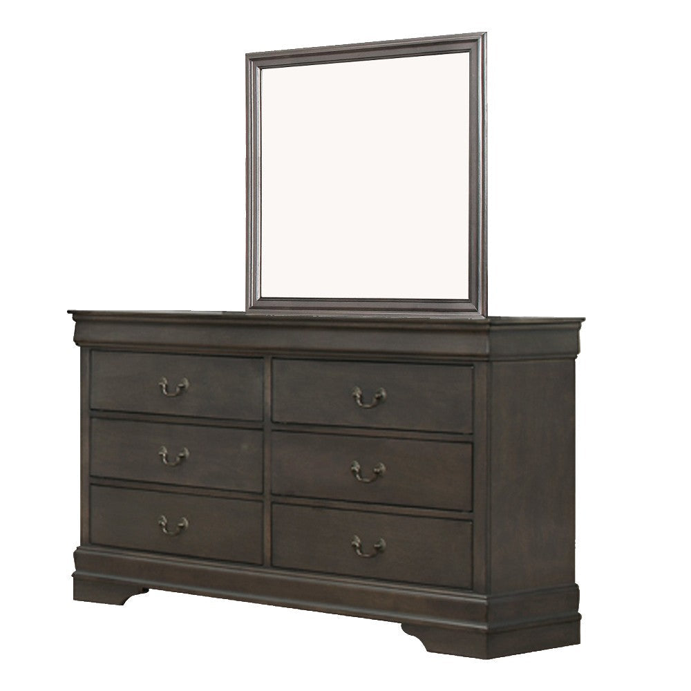 Ve 4 Piece Bedroom Set | Queen Size | Transitional | Stained Gray BM329301