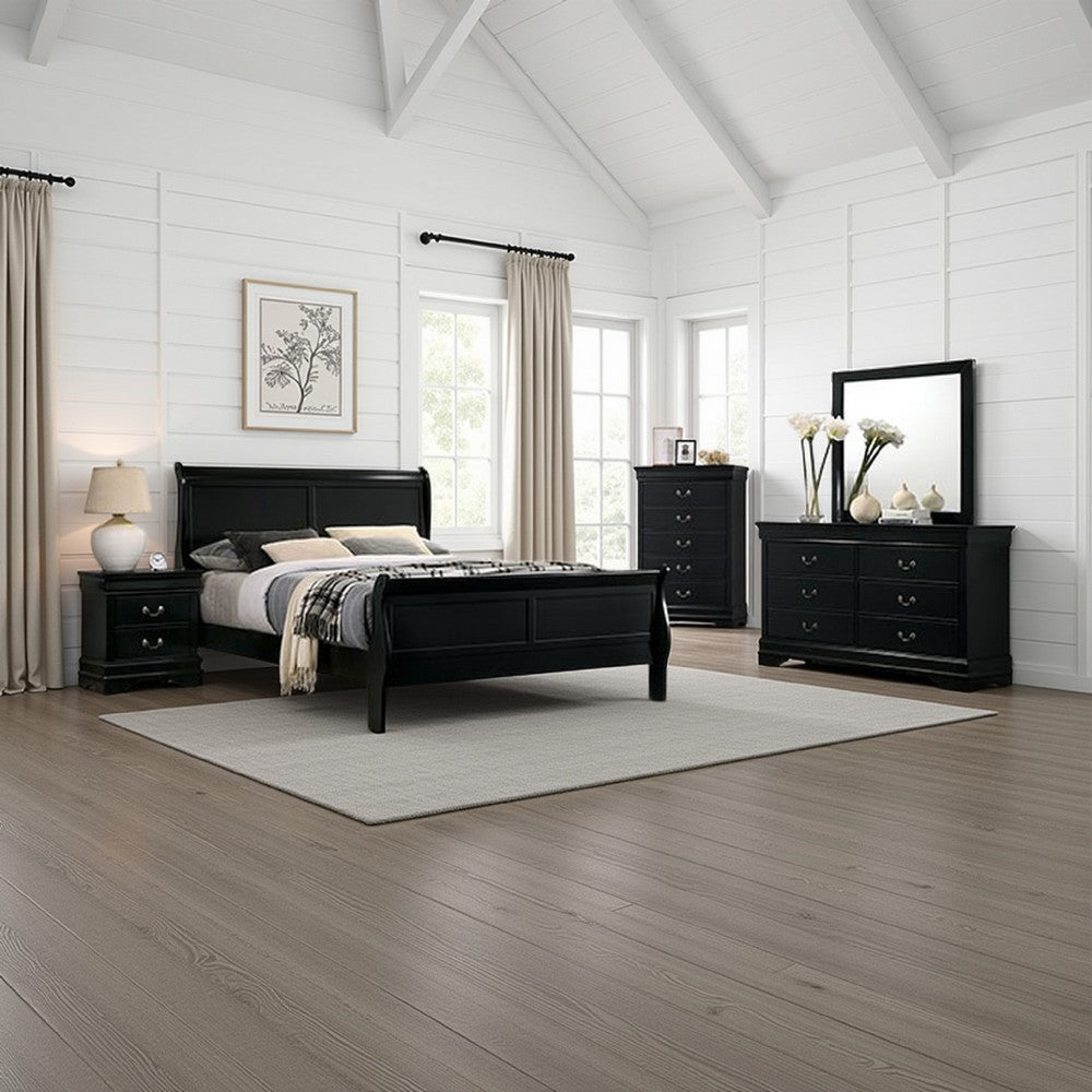Ry 3 Piece Bedroom Set | Full Size | Modern Transitional | Black