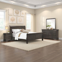 Stained Gray and Antique Brass