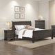 Fy 3 Piece Bedroom Set | Full Size | Stained Gray | Brass Handles