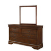 Fy 4 Piece Bedroom Set | Queen Size | Cherry Brown | Antique Brass Handles BM329317