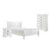 Fy 3 Piece Bedroom Set | Full Size | Classic White | Brass Handles BM329318