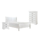 Fy 3 Piece Bedroom Set | Full Size | Classic White | Brass Handles BM329318