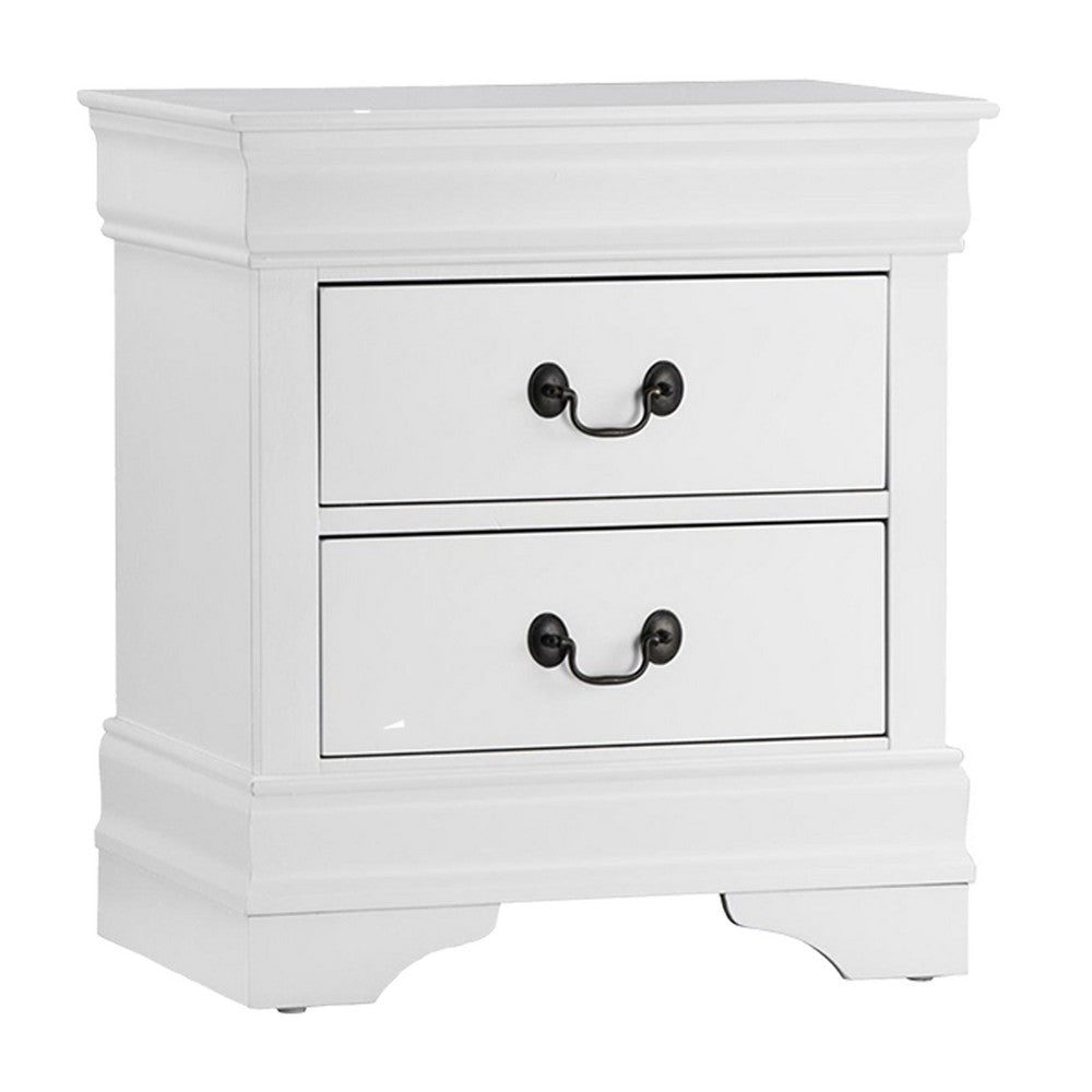 Fy 3 Piece Bedroom Set | Full Size | Classic White | Brass Handles BM329318