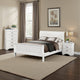 Fy 3 Piece Bedroom Set | Full Size | Classic White | Brass Handles