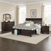 Oria 4 Piece Bedroom Set | Queen Size | Dark Brown | Round Knobs