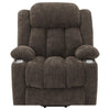Limi Power Lift Recliner Chair Dark Brown USB Port Cupholders BM329617