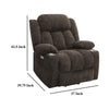 Limi Power Lift Recliner Chair Dark Brown USB Port Cupholders BM329617