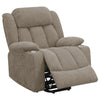 Limi Power Lift Recliner Chair Camel Brown USB Port Cupholders BM329618